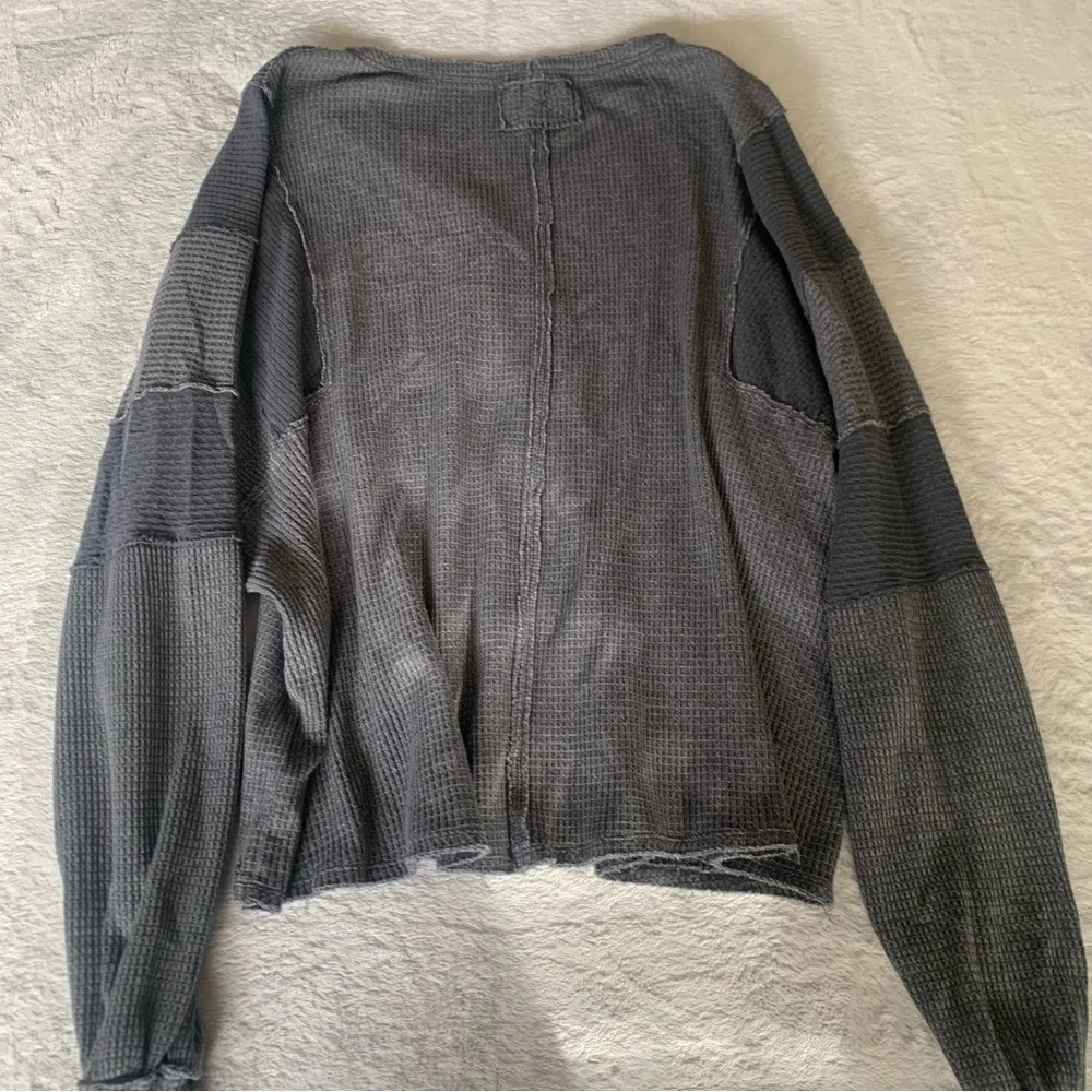 Free People Callisto Henley We The Free Oversized Sz Sm Bohemian Streetwear - Picture 5 of 9